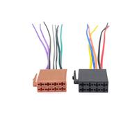 JZK Lot de 2 connecteurs ISO pour câbles audio voiture, adaptateur ISO pour faisceau câbles autoradio compatible pour VW, pour Ford, pour BMW, pour Polo et pour Opel