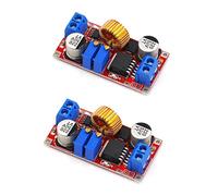 JZK Lot de 2 Convertisseurs Régulables XL4015 Max 5 A DC-DC 4-38 V vers 1,25-36 V, Module Pilote à Courant Constant LED Haute Puissance, XL4015E1 Module Régulateur de Tension d'Alimentation