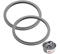 JZK Lot de 2 joints d'étanchéité de rechange pour Nutribullet Blender série 600 900, joints d'étanchéité avec lèvre, joints toriques en caoutchouc gris, pièces de rechange pour mixeur