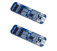 JZK Lot de 2 modules de protection de batterie au lithium 3S Li-ion, série 3 11,1 V 12 V 12,6 V 18650 Module de charge BMS 10 A