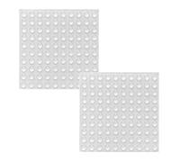 JZK Lot de 200 mini patins autocollants en caoutchouc transparent de 8 mm x 3 mm pour portes d'armoire, tiroirs, pieds de clavier, patins de meubles