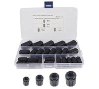 JZK Lot de 25 anneaux de ferrite noirs à clipser pour câble USB, câble de souris et de clavier, diamètre intérieur 3,5 mm, 5 mm, 7 mm, 9 mm