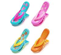 JZK Lot de 4 pinces à linge solides pour chaise longue de plage