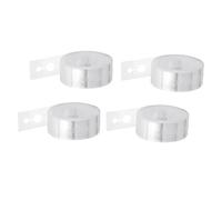 JZK Lot de 4 rouleaux de ruban adhésif double trou de 5 m pour arche de ballons, guirlandes, chaînes, décoration de ballons pour mariage, anniversaires, festivals