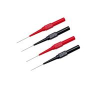 JZK Lot de 4 stylos de vérification de voiture 0,7 mm 30 V CA 60 V CC 10 A Pointe de test pour petites broches IC, test électronique, pointes de test de perçage de fil multimètre avec prise 4 mm pour