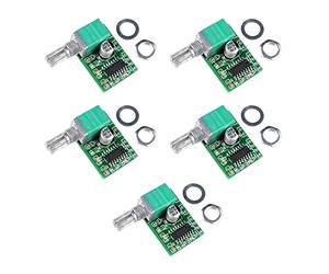 JZK Lot de 5 modules d'amplificateur PAM8403 5 V, 2 x 3 W double canal mini amplificateur numérique Hi-Fi, mini haut-parleurs à monter soi-même