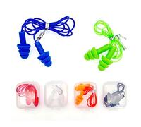 JZK Lot de 6 paires de bouchons d'oreille souples étanches pour la natation, le sommeil, les ronflements, les études, le surf et les voyages