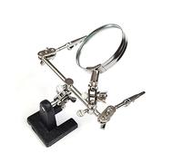 JZK Loupe Mains Libres avec Clip de Crocodile + Lentille de loupe 8X, Troisième Main pour soudage et Fabrication de Bijoux