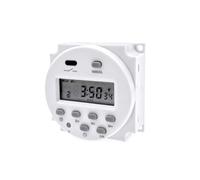 JZK Minuteur numérique programmable avec écran LCD - Entrée DC 12 V - Sortie 200 V AC-250 V AC - 16 A - unipolaire - Minuterie à Jet Unique CN101A