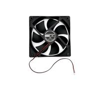 JZK Ventilateur 120 x 120 x 25 mm, 2 pôles, DC, 5 V, avec câbles, 120 x 120 x 25 mm, silencieux, 120 mm, 12 cm, 5 V, pour boîtier de PC, imprimante 3D, avec câble et prise