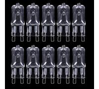 JZLBBC 10PC G9 230V 40W Ampoules halogènes T4 Lampe halogène G9 25W 230V pour four à micro-ondes, lampe de hotte, ampoule de salle de bain, lustres 60W