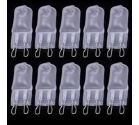JZLBBC 10PCS Lampe Halogène G9 230V 25W ampoules Lentille Givrée G9 40W 230V Ampoule Halogene Dimmable Blanc Chaud 60W
