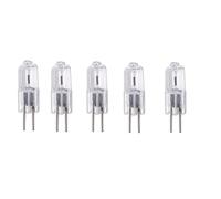 JZLBBC 5 Pièces Ampoules Halogenes G4 Ampoule Halogène G4 Base À Deux Broches Blanc Chaud Ac/Dc 12V 20W T3 Jcd Lampe Pour Plafonnier De Hotte De Cuisine,5W