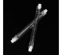 JZLBBC 5PC Ampoule halogène Tube verre R7S 125mm 500W économie d'énergie ampoules linéaires en tungstène Ampoules halogènes J125 ampoule de sécurité 500W