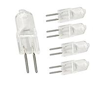 JZLBBC 5Pc Halogène G5.3 Ampoule 20W 24V 35W Lampe à Capsule Transparente G5.3 2 Broches Halogènes Lumière Blanc Chaud Dimmable,150W