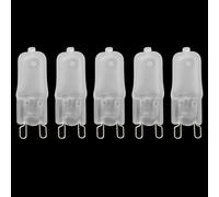 JZLBBC 5PCS Ampoules Halogènes G9 40W 230V Ampoule halogène Xénon haute température G9 230V 60W Lampe à lentille givrée Blanc chaud 40W