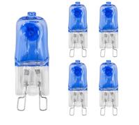 JZLBBC 5pcs G9 230V 40W Lampe halogène cristalline T4 JC Bi-Pin Base AC 220-240V 20W G9 Capsule Ampoule pour suspension, four à micro-ondes 25W