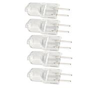 JZLBBC Ampoules Halogènes G4 40W 6V T3 Jc Type Lampe À Capsule Transparente G4 2 Broches Blanc Chaud Dimmable Pour Ampoule Microscope Projecteur,Ampoule D'Instrument,40W,5Pc