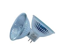 JZLBBC Mini GU5.3 Ampoules Halogènes Réflecteur 12V 20W 35W 50W Dimmable Avec Couvercle En Verre Transparent Ampoule Spot MR16 Blanc Chaud 1Pc 50W