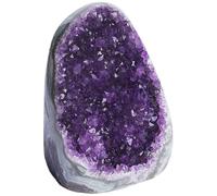JZLEJC 100-300G Amethyst Crystal Rock, Géode d'améthyste Naturelle pour l'énergie Positive, Pierres de guérison pour Le Bureau de Voiture