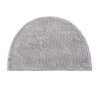 JZLEJC 20x13 Mat à moitié Rond Mat de Bain Chenille Absorbant Non Glissant pour la Porte de la Chambre Douche