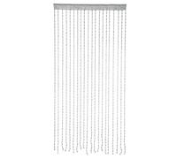 JZLEJC Rideaux perlées 39x79 Pouces de Style Boho Perles suspendues pour Les Portes Porch Chambre diviseur de Salon Blanc