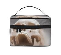 JZMTY Trousse de maquillage spacieuse avec imprimés uniques de sable d'éternité - Légère pour le travail, les voyages et la salle de sport