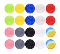 Jzoowar 20X Silicone Thumb Grips Caps Stick Stick Cover pour, Controllers