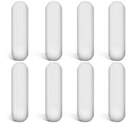Jzoowar 8 pièces 8 mm x 30 mm PTFE Agitateur magnétique mélangeur barre d'agitation Barre d'agitation Barre d'agitation Barre de Laboratoire Magnétique Plaque d'agitation Aimant de plaque d'agitation