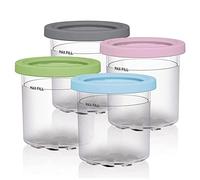 Jzoowar Coupe de Pintes de CrèMe GlacéE, Contenants de CrèMe GlacéE avec Couvercles pour SorbetièRe de la SéRie Creami Pints NC301 NC300 NC299AMZ