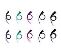 Jzoowar Extension de Cheveux Aux Couleurs DéColoréEs Arc-En-Ciel, ÉPingle à Cheveux Longue et Lisse, Pince à Cheveux Pouvant ÊTre CoupéE pour Cheveux 3,2 X 55 cm