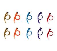 Jzoowar Extension de Cheveux Multicolores à Reflets Arc-En-Ciel, ÉPingle à Cheveux Longue et Lisse, Pince à Couper pour Cheveux, 3,2X55Cm