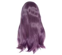 Jzoowar Perruque Front Wig Synthétique de 24 Pouces, Perruque Longue Ondulée Violette pour Femmes, Cosplay -, Cheveux Naturels Résistants à la Chaleur