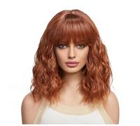 Jzoowar Perruques Synthétiques Courtes Frisées Frênes Perruques de Cheveux Blonds pour Femmes Perruque de Cosplay Quotidien-A