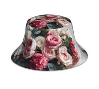 JZQZH Bouquet By The Window Chapeau bob réfléchissant - Mode polyvalent confortable respirant pour activités de plein air Noir