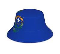 JZQZH Chapeau bob réfléchissant avec drapeau de l'État du Nevada - Tendance, polyvalent, confortable, respirant, pour activités de plein air, noir