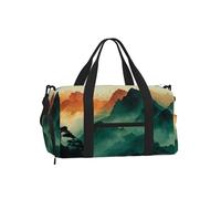 JZQZH Cloudy Mountain Sac à bandoulière de grande capacité léger et robuste hydrofuge pour voyage en plein air