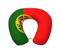 JZQZH Coussin de cou confortable avec drapeau portugais - Pratique - Doux et élastique - Convient pour voyage, avion, bureau