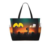 JZQZH Dim Movie Theater Sac fourre-tout de grande capacité avec fermeture éclair pour l'été, l'extérieur, élégant et durable
