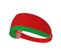 JZQZH Drapeau de la Biélorussie Bandeau de Sport Hautement Élastique Respirant Léger et Durable pour Course Fitness Yoga Cyclisme