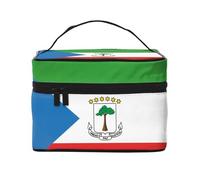 JZQZH Drapeau de la Guinée équatoriale Sac à cosmétiques portable Organisateur de rangement personnalisé pour voyage, camping, hôtels et voyages longue distance