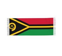 JZQZH Écharpe à franges pour femme, 190 x 68,6 cm, châle souple pliable avec motif imprimé drapeau du Vanuatu pour la chaleur d'automne et d'hiver