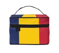 JZQZH Flag of Tchad Trousse de maquillage portable personnalisée pour voyage, camping, hôtels et voyages longue distance