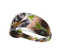 JZQZH Happy Cute koala Bandeau de sport hautement élastique respirant léger et durable pour course à pied, fitness, yoga, cyclisme