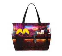 JZQZH Leisure Tavern Sac fourre-tout de grande capacité avec fermeture éclair pour l'été, l'extérieur, élégant et durable