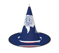 JZQZH Lot de 2 chapeaux de sorcière avec drapeau de l'État du Wyoming - Confortables et durables - Accessoires de fête tendance et personnalisés