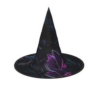 JZQZH Lot de 3 chapeaux de sorcière noirs mystère d'Halloween confortables et durables Accessoires de fête tendance et personnalisés