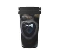 JZQZH Mysterious Love Stone Tasse à café portable avec design élégant et fond antidérapant pour bureau, maison, école et extérieur