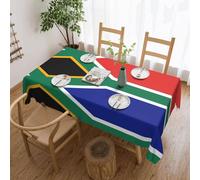JZQZH Nappe imperméable et infroissable pour la protection des meubles - Motif drapeau de l'Afrique du Sud - 137 x 183 cm