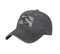 JZQZH Pine Tree Under The Moon Casquette de baseball en denim pour adulte Noir Confortable Respirant Léger pour un usage quotidien, Bruyère profonde, taille unique